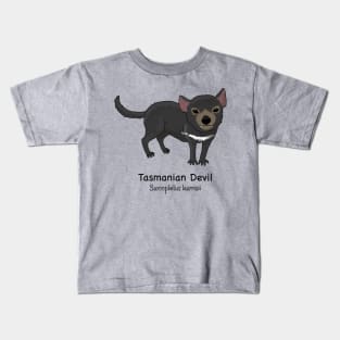 Endangered animals of Australia - Tasmanian Devil (Sarcophilus harrisii) Kids T-Shirt